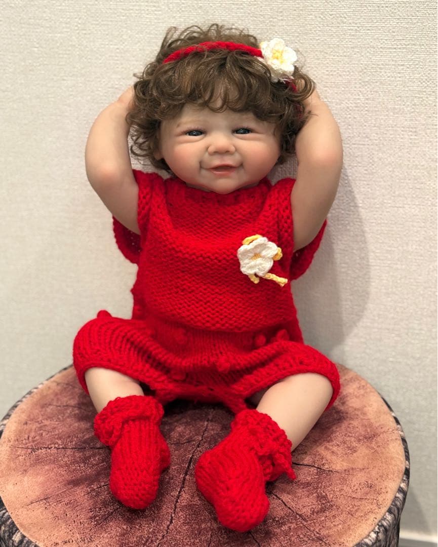 ☆新品☆リボーンドール フルボディー 天使の笑顔のベビーちゃん45cm