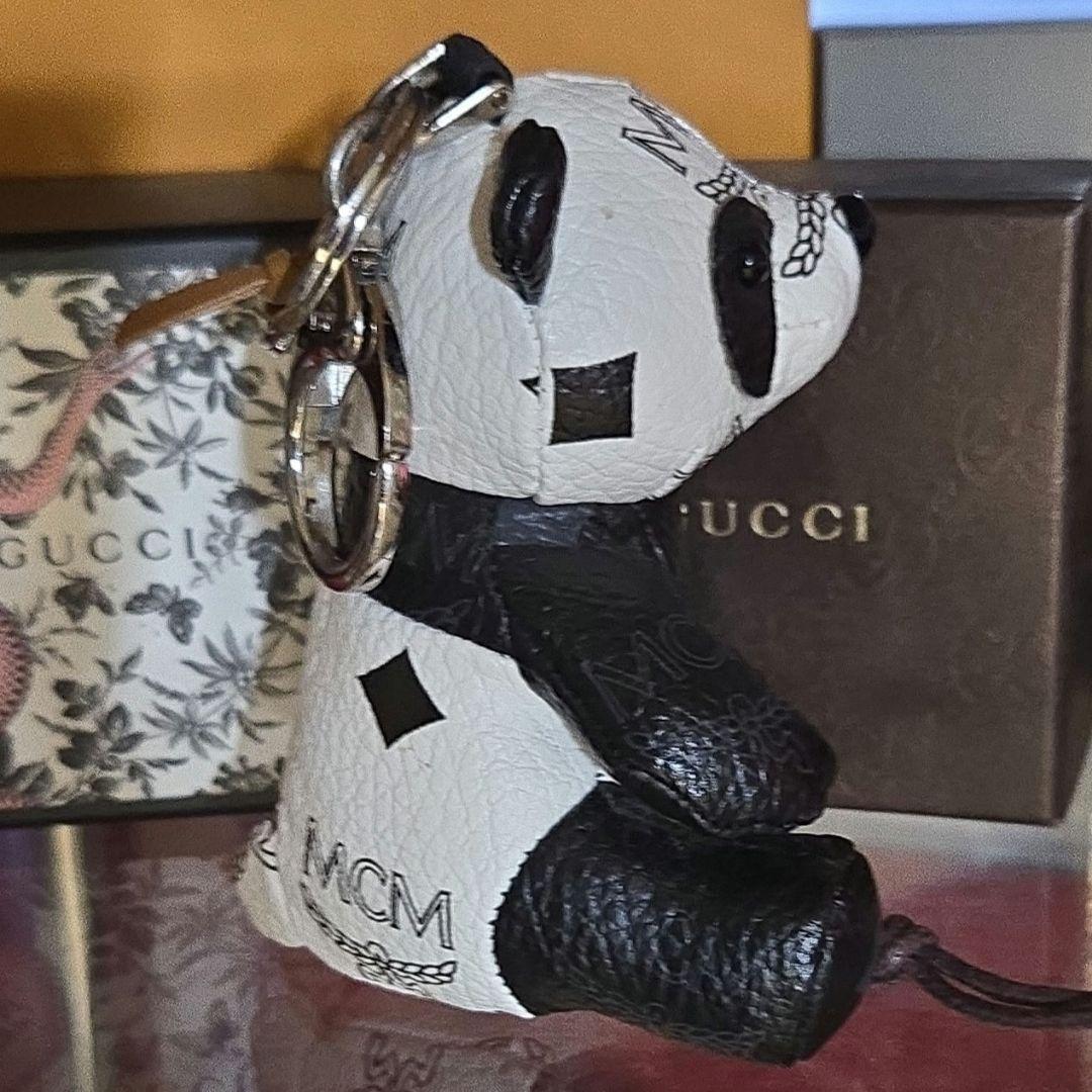 MCM エムシーエム パンダ チャーム バッグチャーム キーホルダー