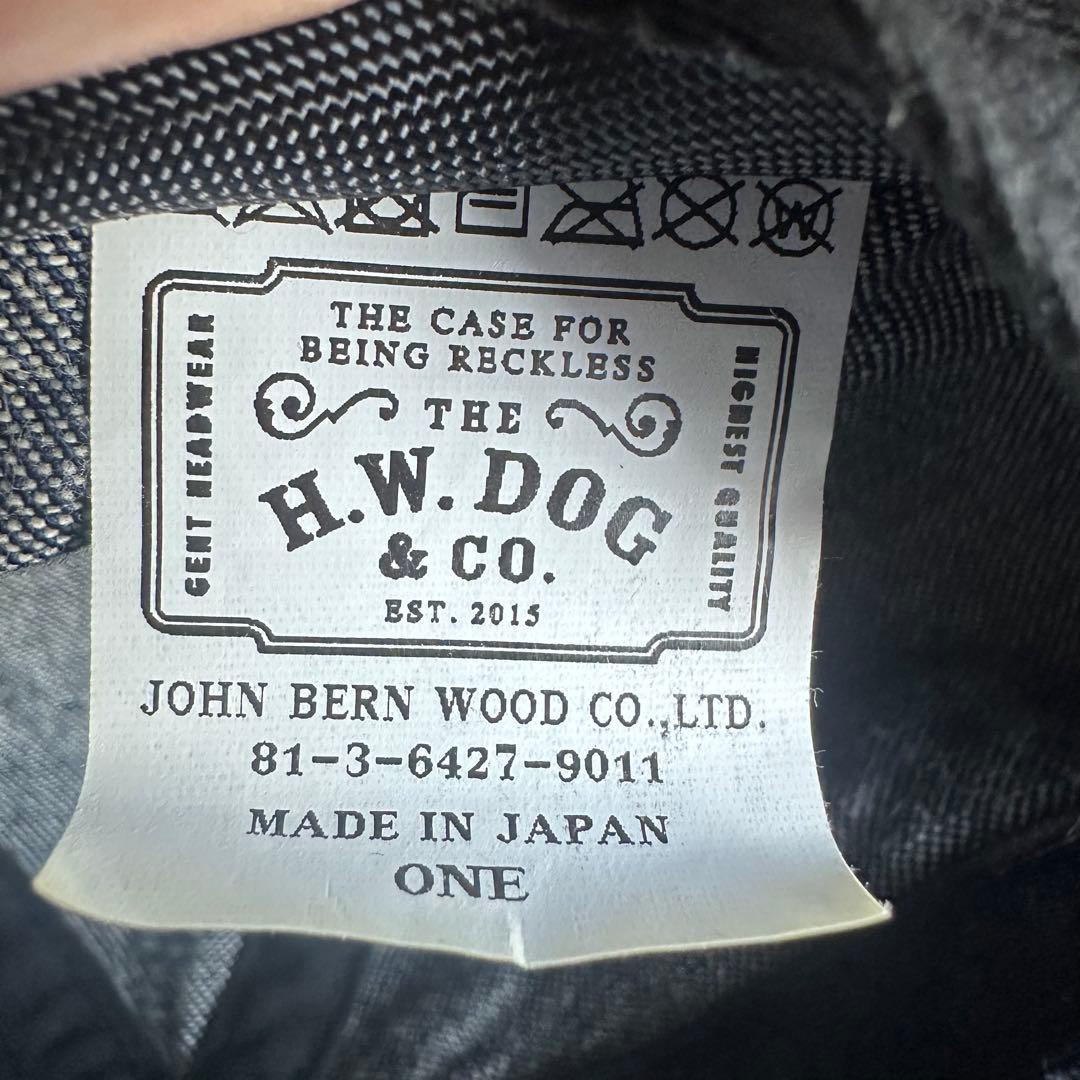帽子 THE H.W.DOG&CO. denim roll cap indigo