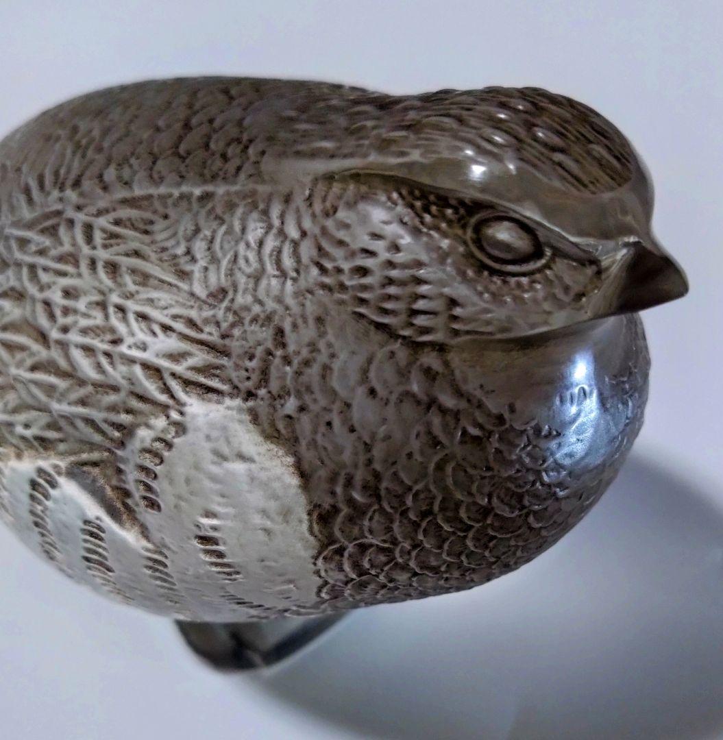 ルネ ラリック R LALIQUE ウズラ 置物 オブジェ クリスタル - メルカリ