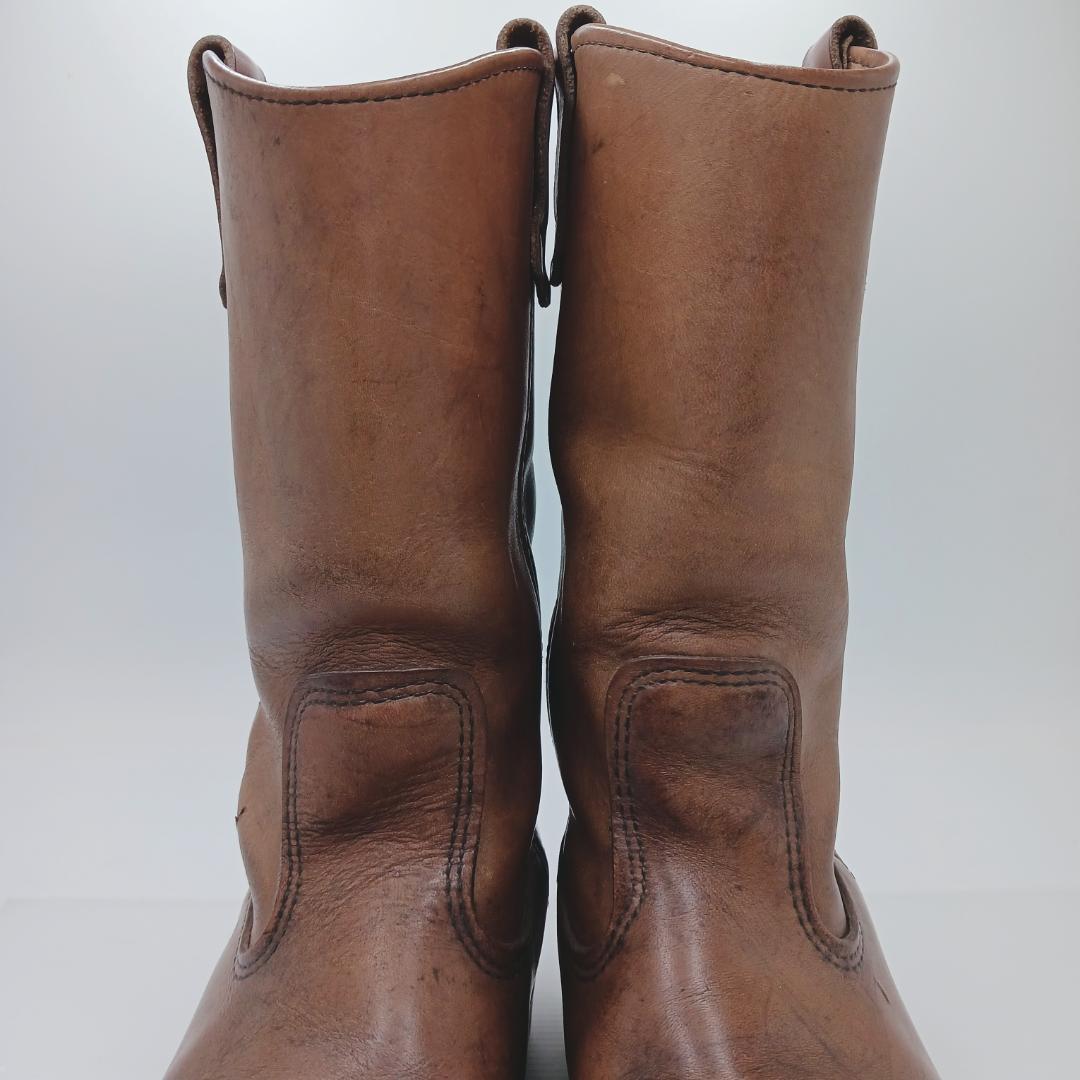 希少 80s 8D ペコス REDWING ビンテージ 柿色 プリント羽 コルク