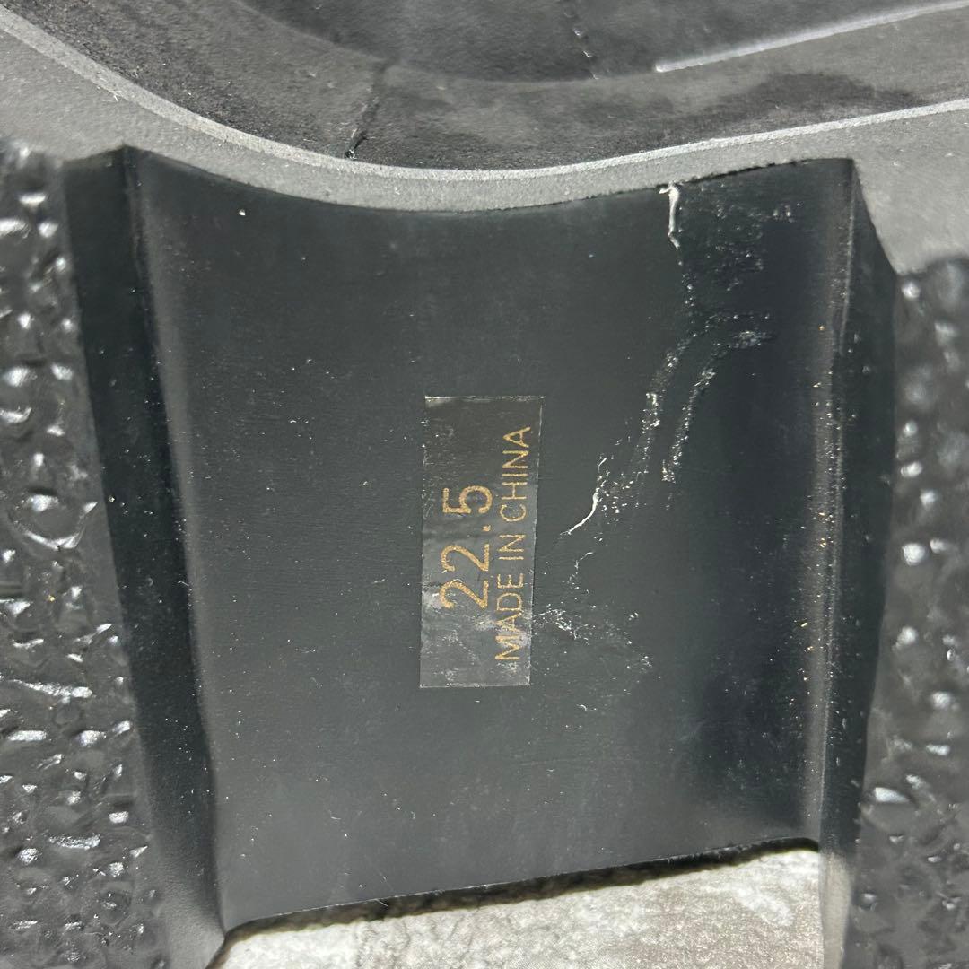 MURUA ムルーア プラットフォームスエードブーツ　バックジップ　22.5cm