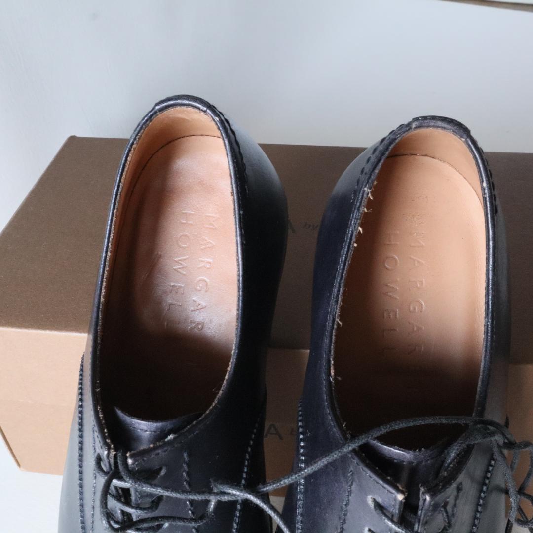 美品マーガレットハウエル イタリア製レースアップシューズ 36/23cm