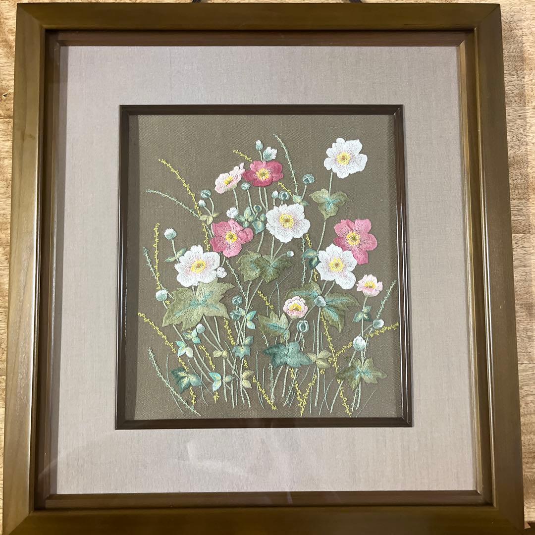 戸塚刺繍額　花 刺しゅう用副資材 戸塚刺しゅう キット専用額 花と果物のサンプラー用