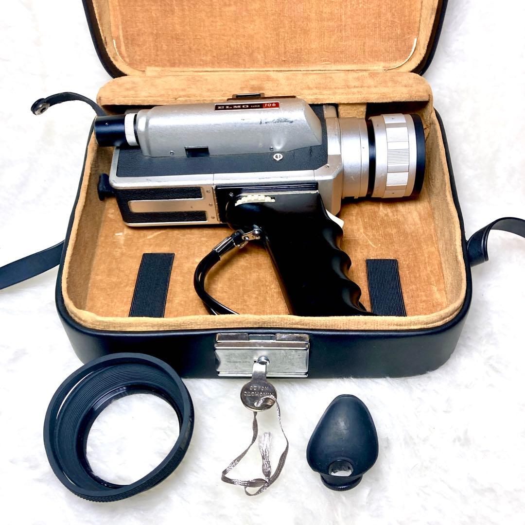 簡易動作確認済】ELMO エルモSUPER 106 8ミリ ビデオカメラ