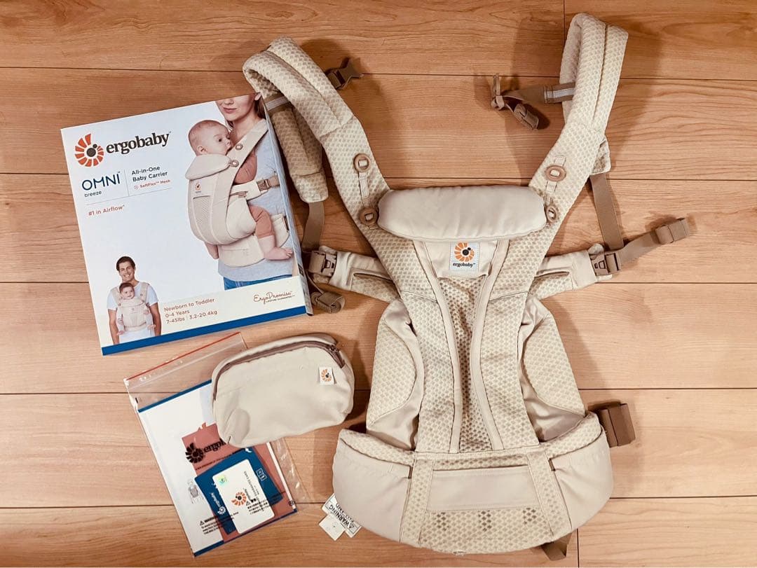 ergobaby OMNI 抱っこ紐 ベージュ OMNI Breeze / ワイルドフラワーベージュ | エルゴベビー オンラインストア