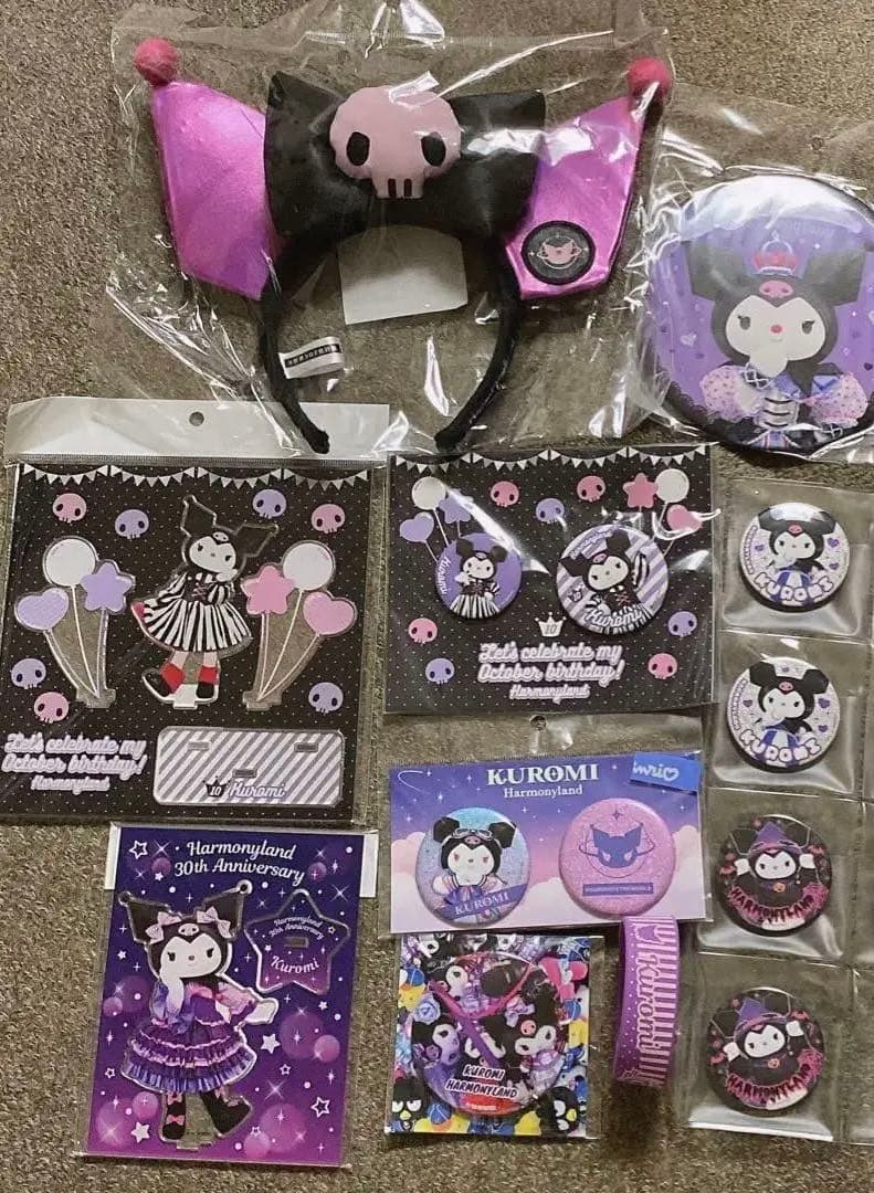 クロミ ハーモニーランド限定 12点 カチューシャ、缶バッジ、アクスタ