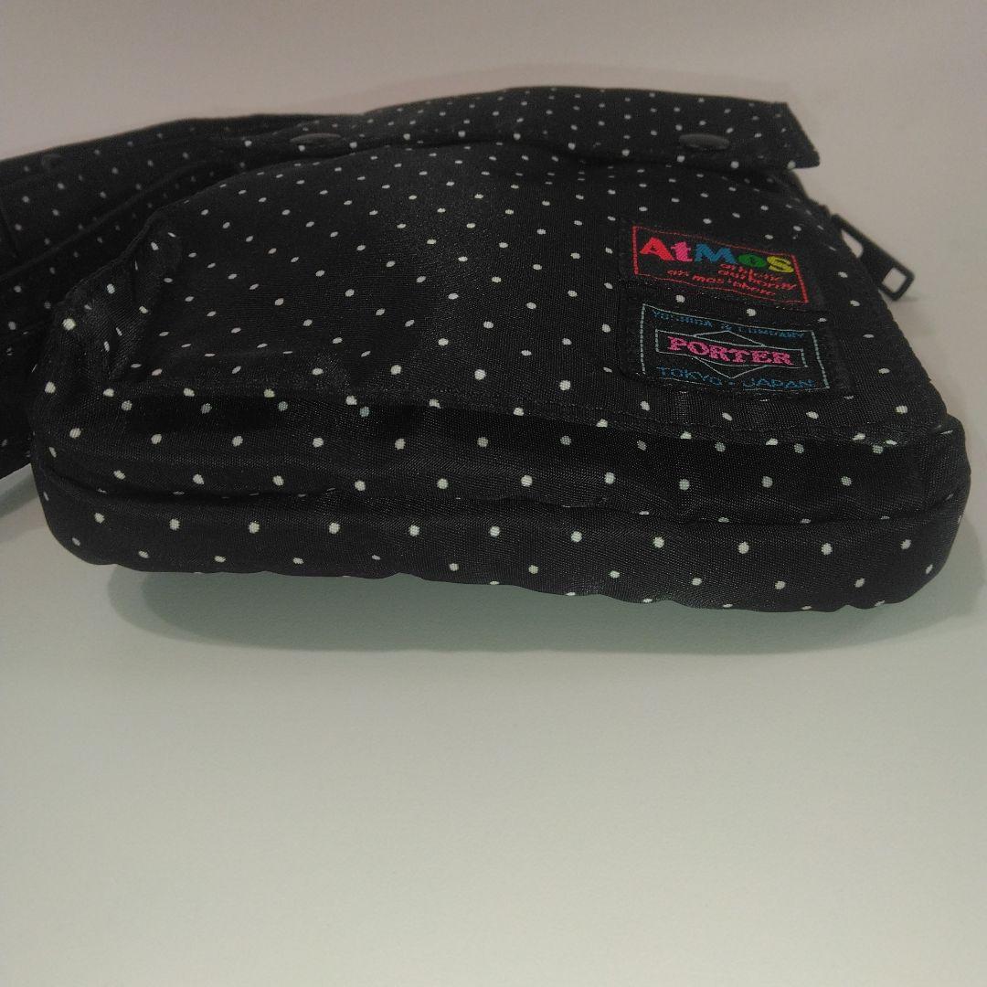 未使用品 希少 Porter × Atmos ショルダーバッグ ドット ブラック