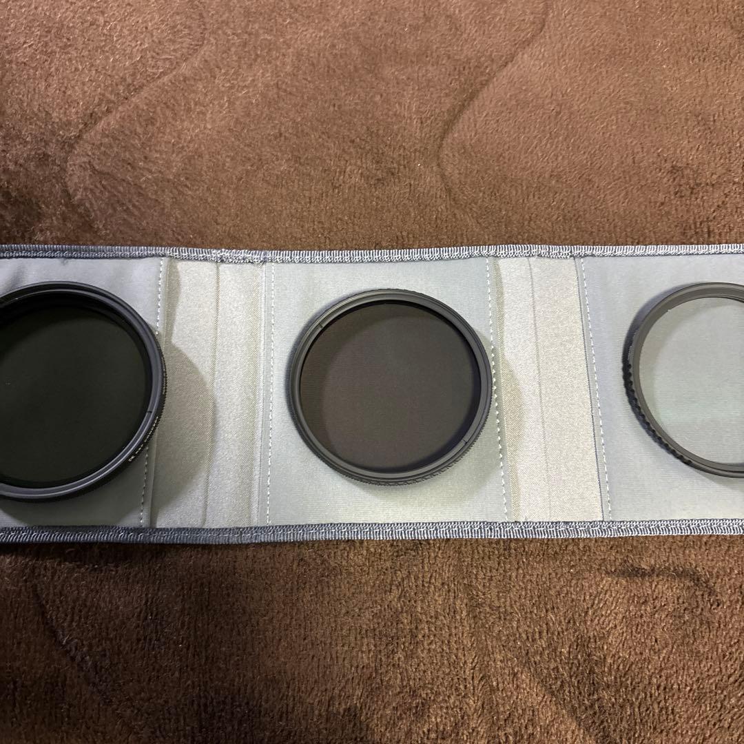 K&F ND、ブラックミスト、PLフィルター67mm ➕スマホグリップ、入れ物