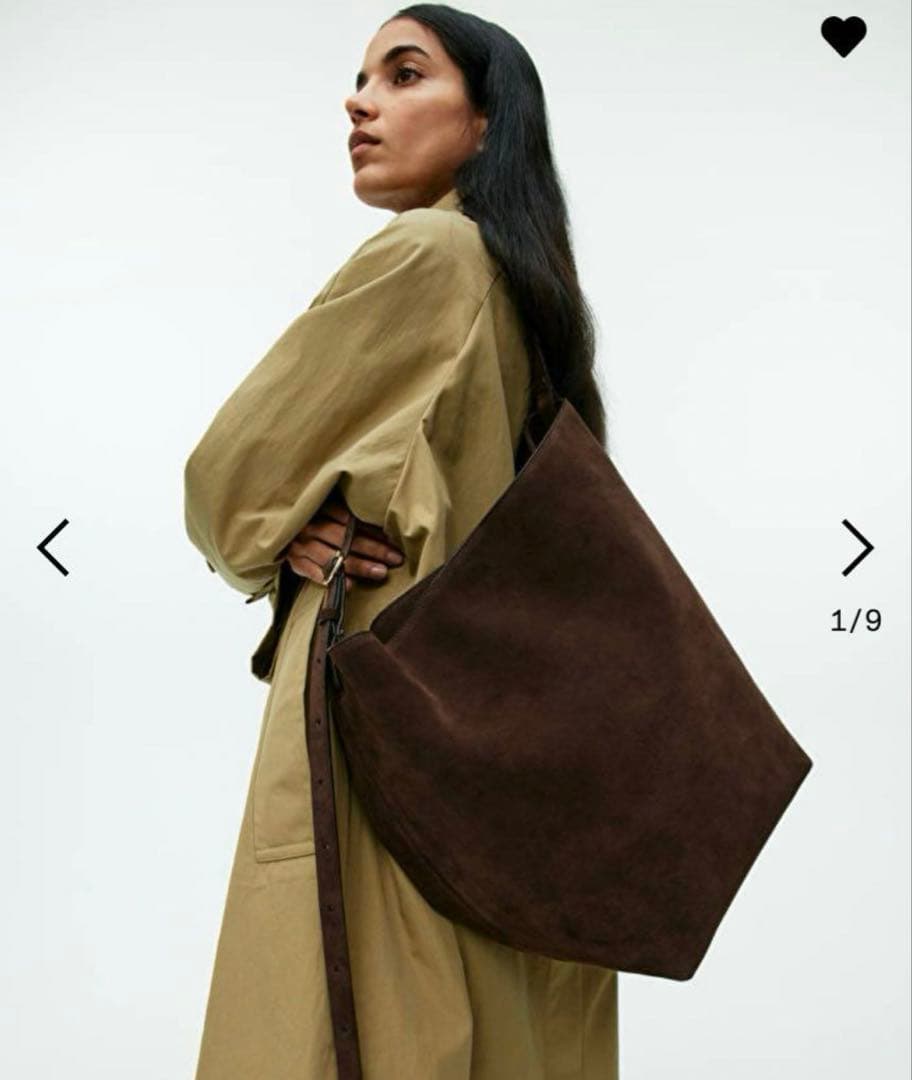 最終価格☆ARKET アーケット スエードバッグ brown - メルカリ