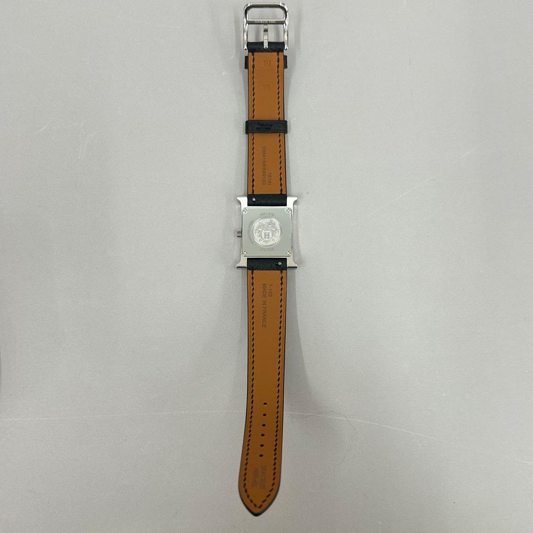 エルメス 腕時計《 Hウォッチ 》ミニ HH1.210 ブラック 黒 シルバー