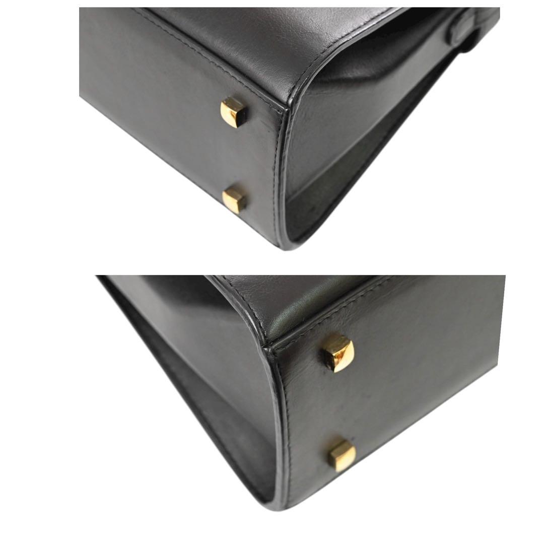 極美品】デルヴォー タンペート MM 黒 ブラック レザー ショルダー