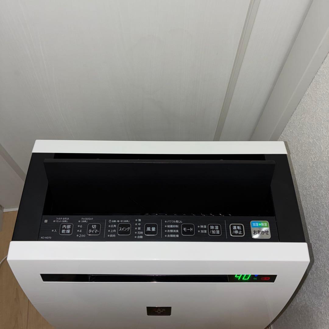 SHARP プラズマクラスター KC-HD70-W 除加湿空気清浄機 19年製 - メルカリ