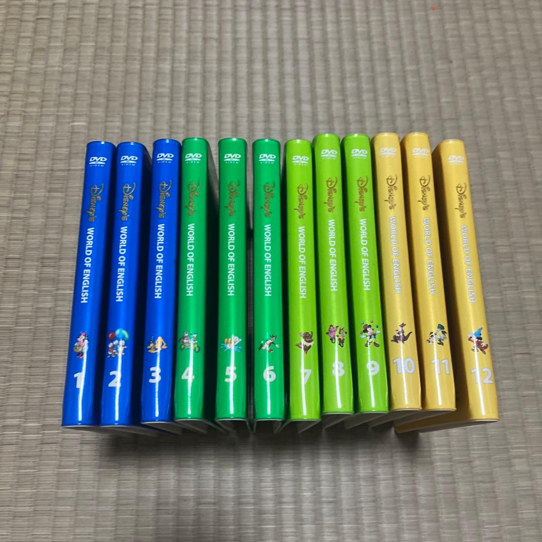 ディズニー ワールド オブ イングリッシュ DVD 全12巻 ◇Disney ディズニー ワールドイングリッシュ 1-12 DVD 36枚 セット ＋