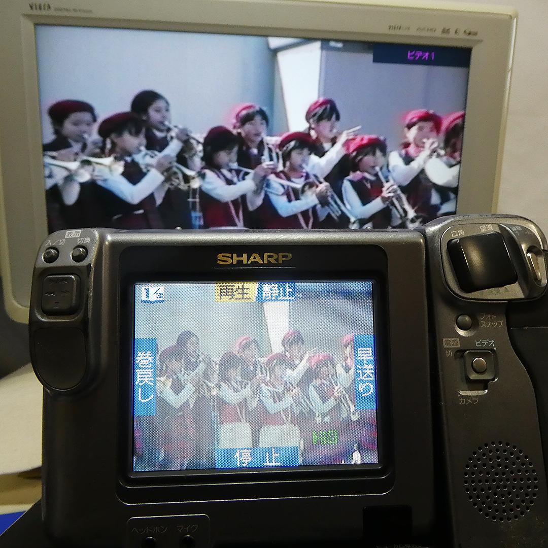 シャープ VL-HL55 動作良好 VideoHi8 ビデオカメラDVD化に最適 - メルカリ