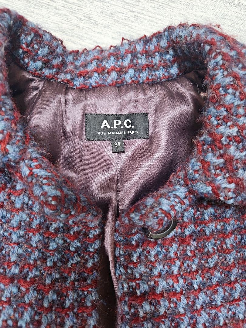 タカミー様専用】A.P.C アーペーセー ジャガードロングコート ツイード