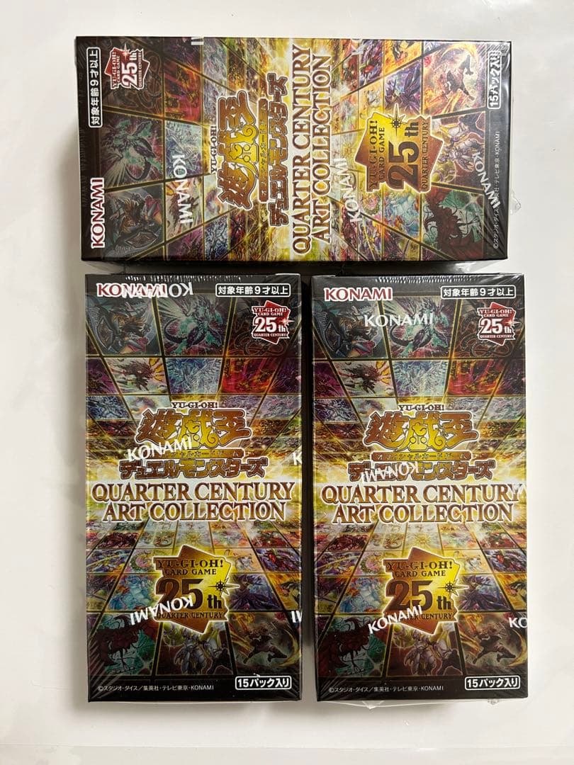 遊戯王 ART COLLECTION シュリンク付き　3BOX 未開封 遊戯王オフィシャルカードゲーム デュエルモンスターズ 遊戯王 アート