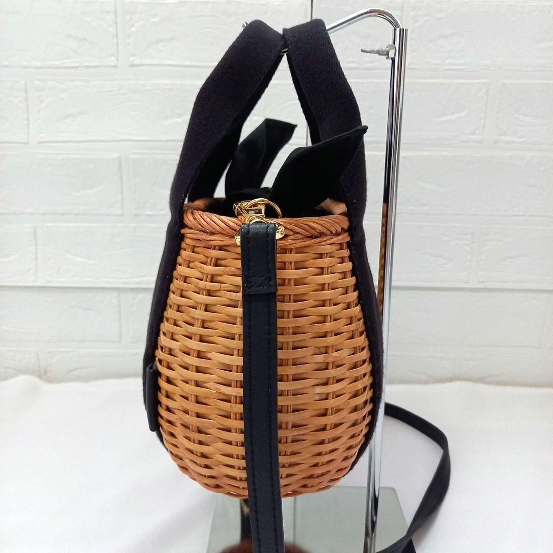 ☆美品☆《VIOLAd'ORO 》ラタン カゴバッグ ショルダー 2way