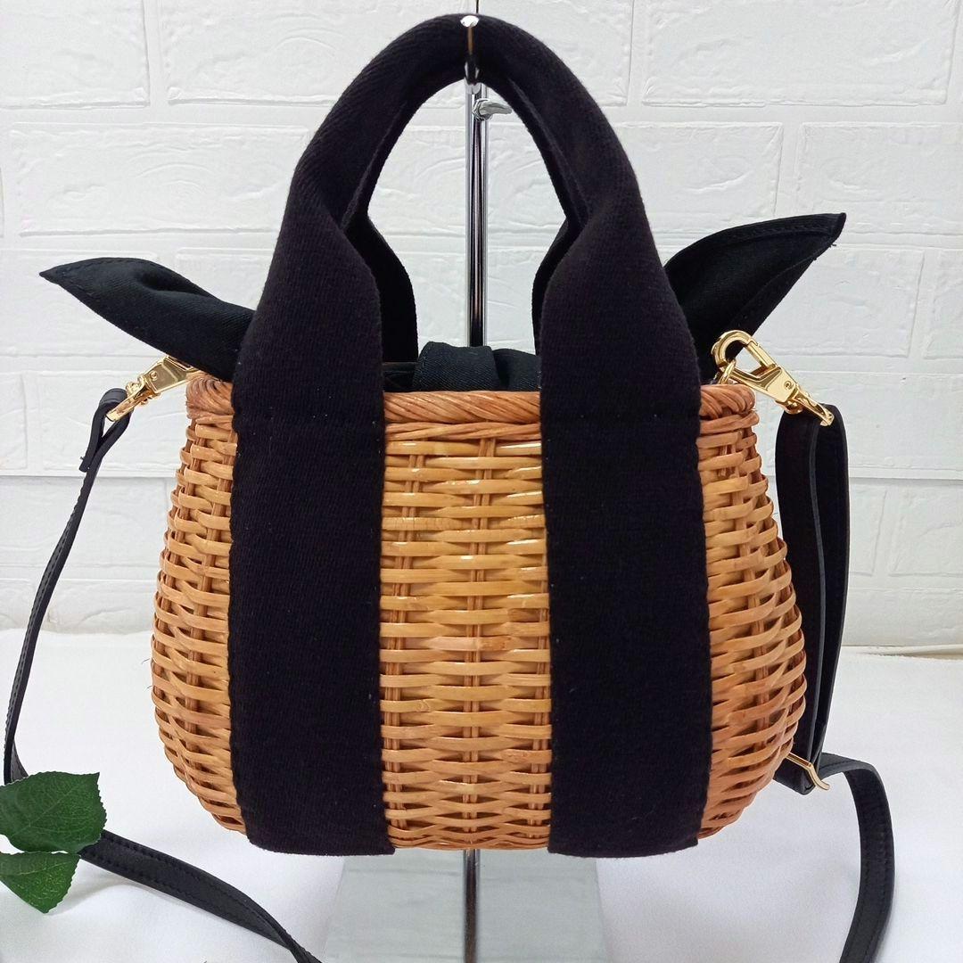 ☆美品☆《VIOLAd'ORO 》ラタン カゴバッグ ショルダー 2way