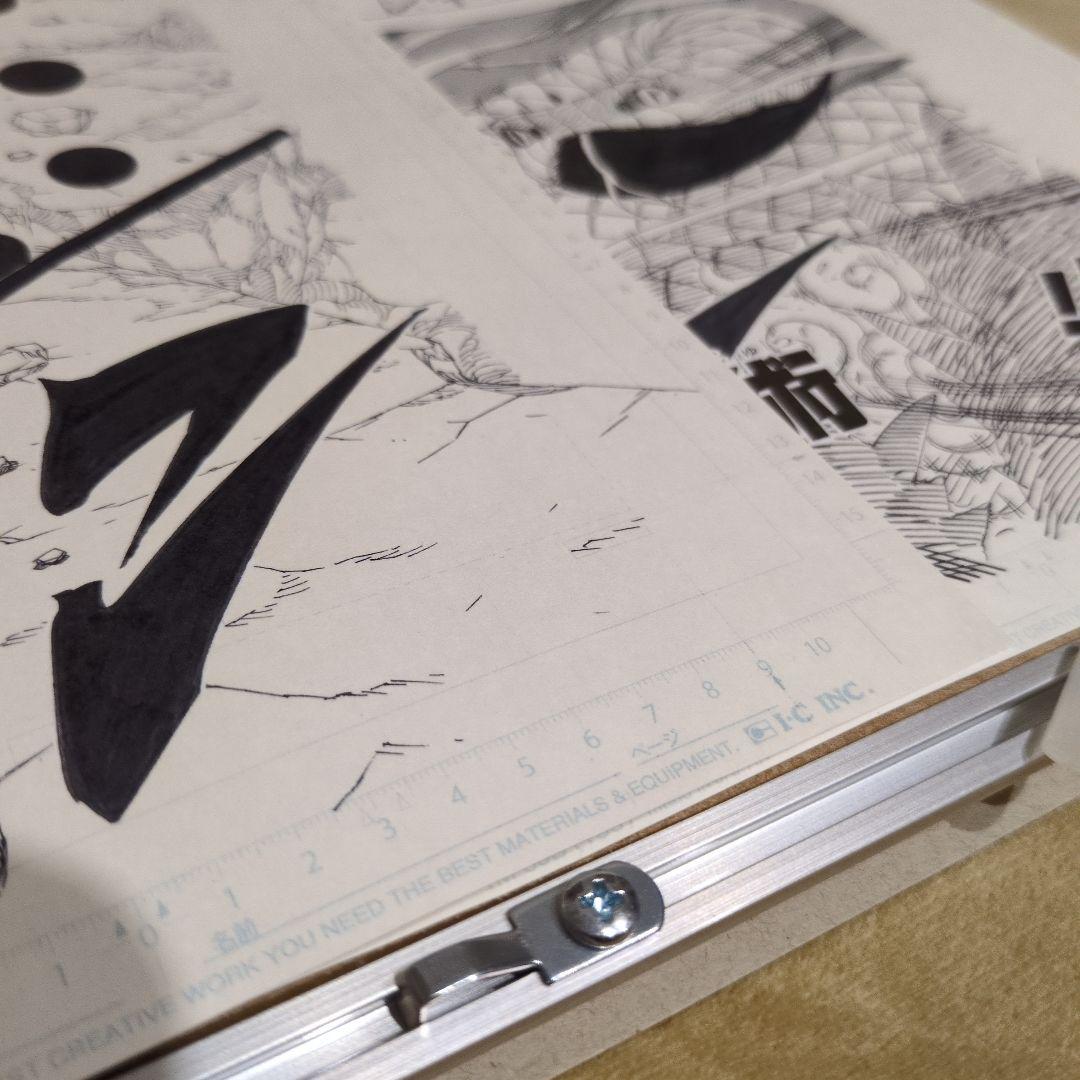 NARUTO 複製原稿 2枚セット WJ50周年展 ナルト サスケ 原画 限定品