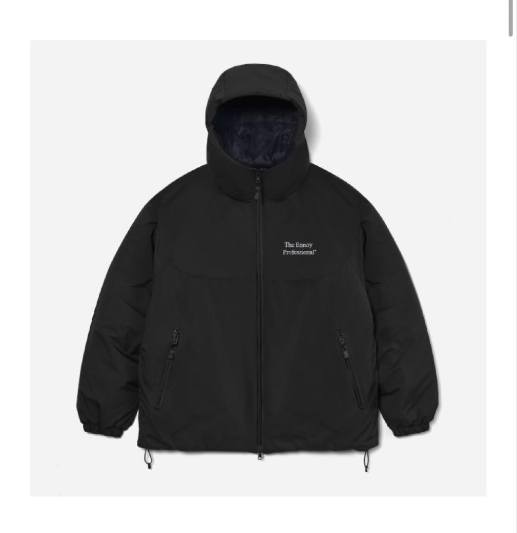 ENNOYとスタイリスト私物 PADDED NYLON HOODIE BLAC… - メルカリ