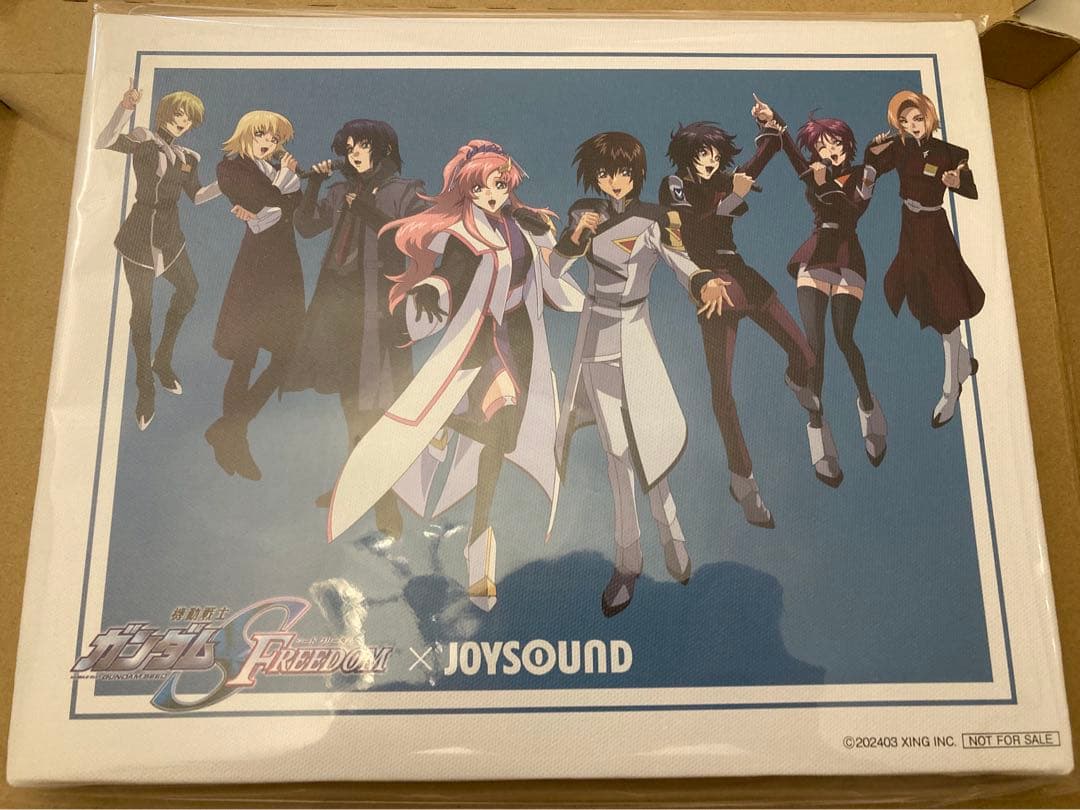 ガンダムseed joysound 当選品 描き下ろしオリジナルキャンバスボード