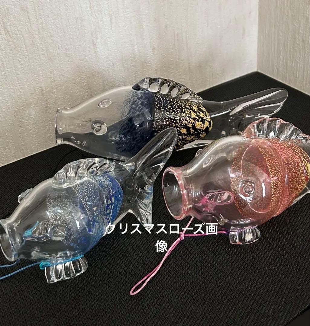chuchumama ☆彡様専用 ガラス工芸 金箔入り ガラスの鯉のぼり（大