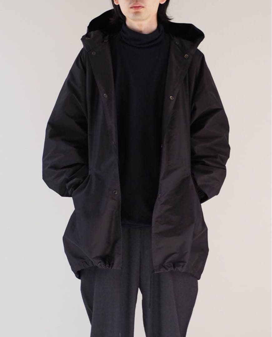 美品】23aw COMOLI コットンシルクフーデッドコート - メルカリ