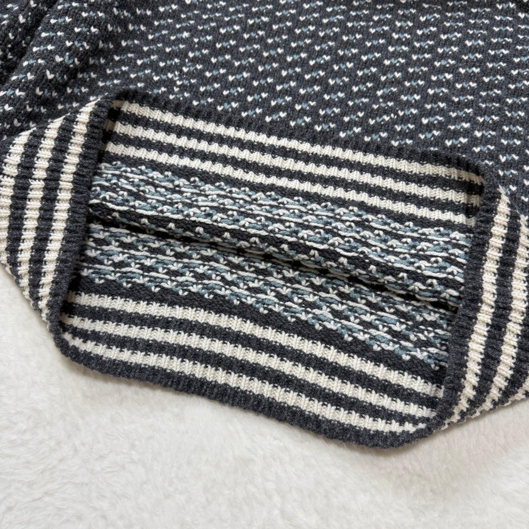 希少カラー L.L.Bean ラムズウール バーズアイ ニット セーター