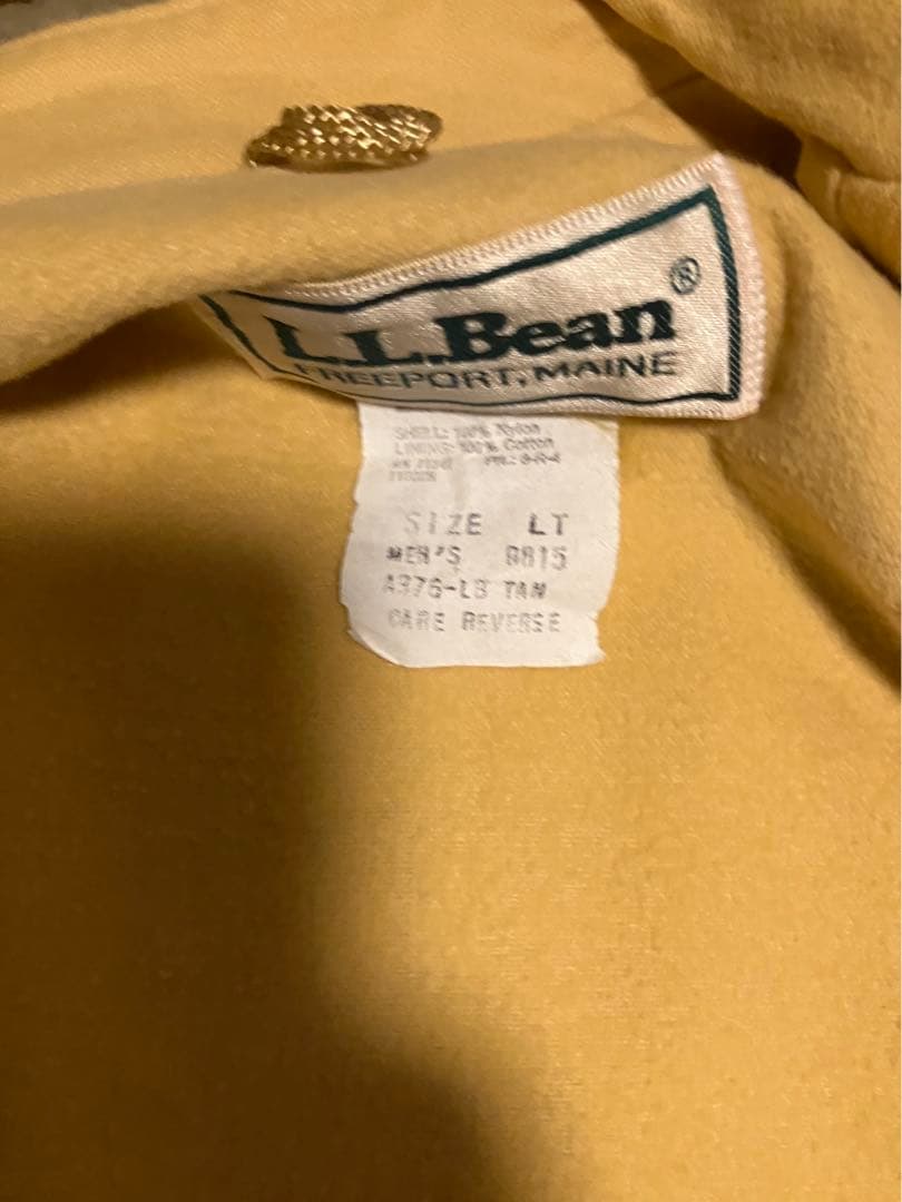 L.L.Bean コーチジャケット large tall tan タン