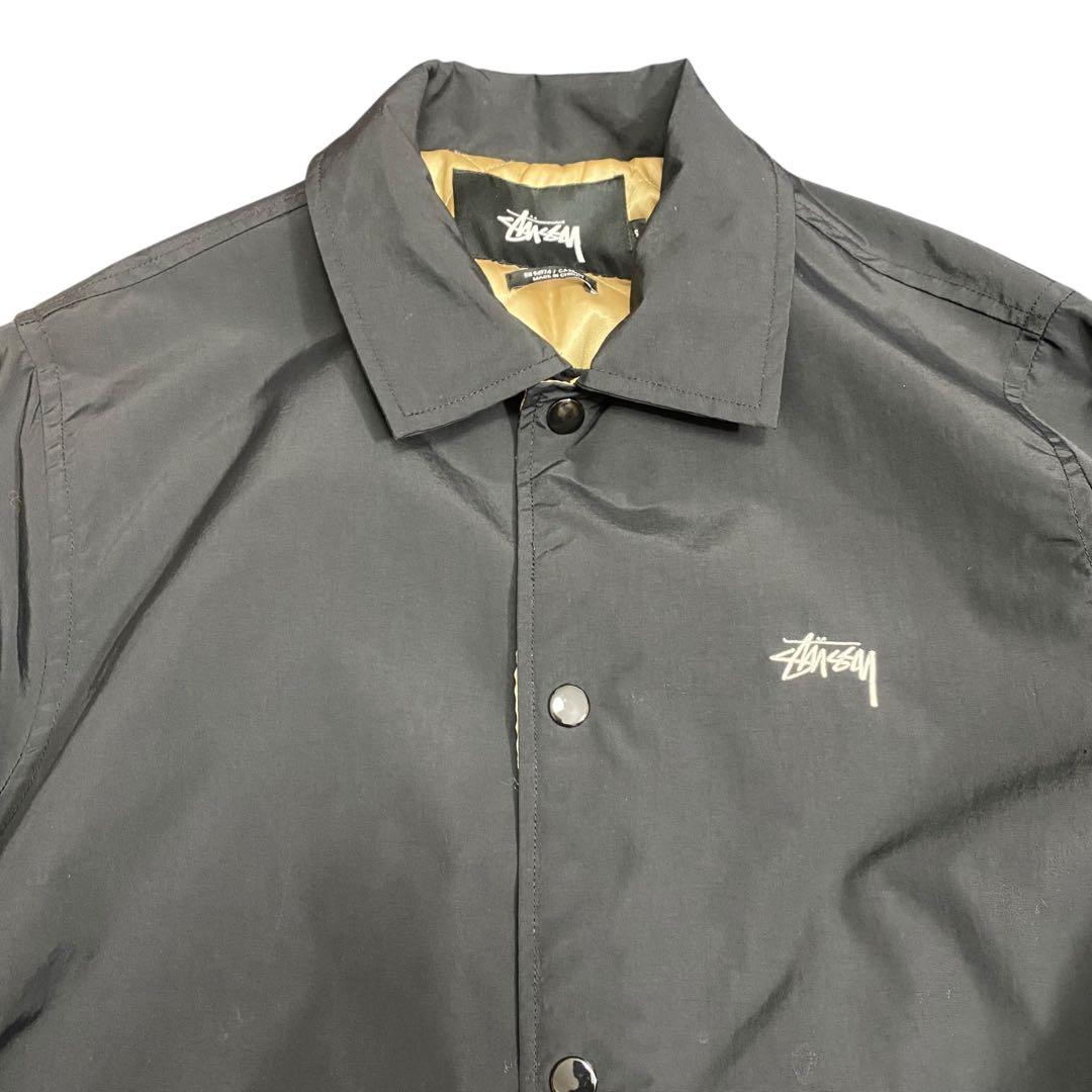 ステューシー コーチジャケット 中綿 Sリンク ブラック 黒 レア