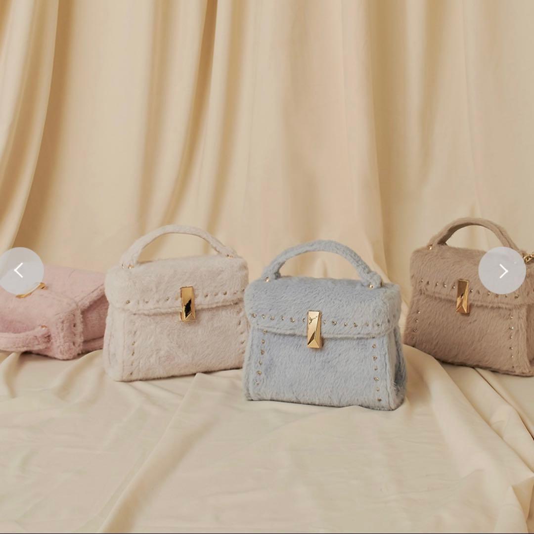 新品】セルフォード リュタン ビジュースタッズファーポシェット