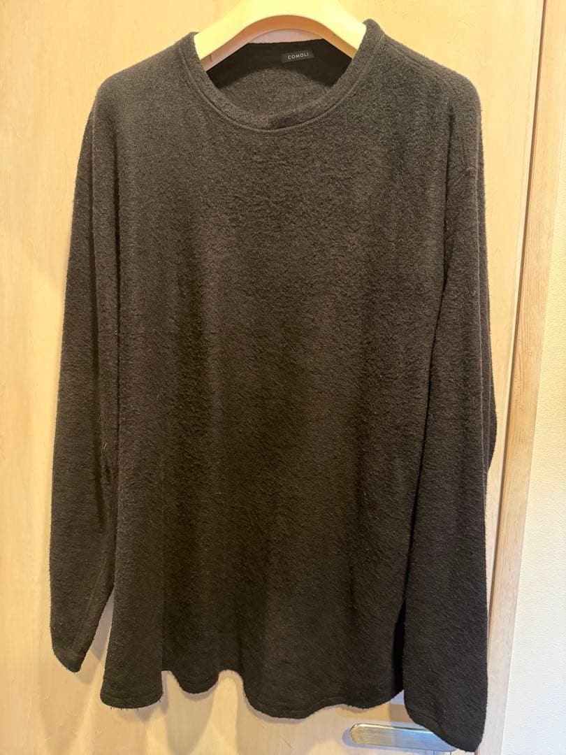 COMOLI 21AW シルクフリース長袖クルー navy 3 - メルカリ