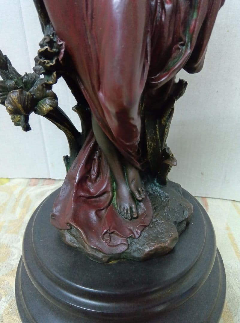 ブロンズ像花の精　 アール・ヌーボー様式