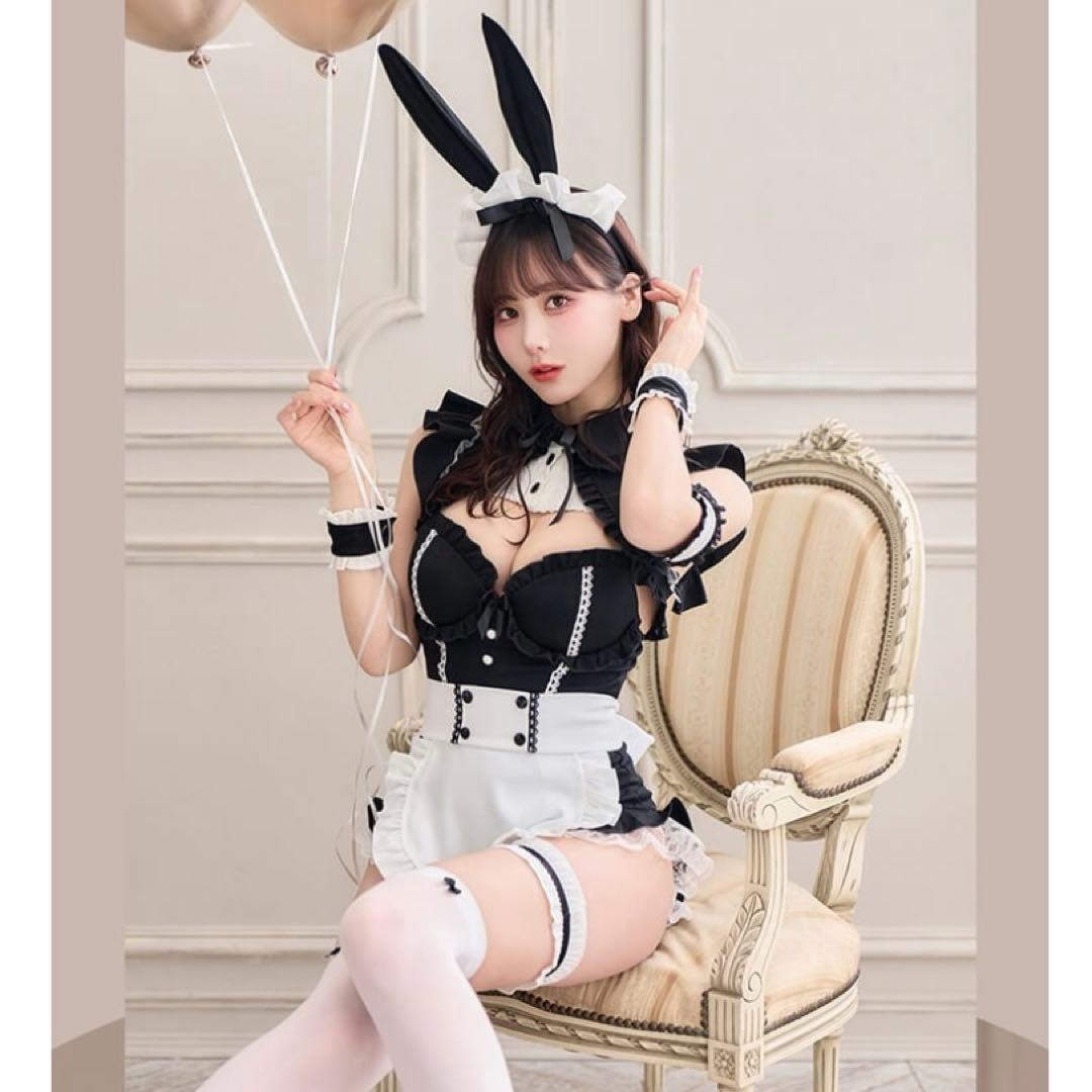 ロココノワールレザーメイド2TYPE【Malymoon/マリームーン】 バニー