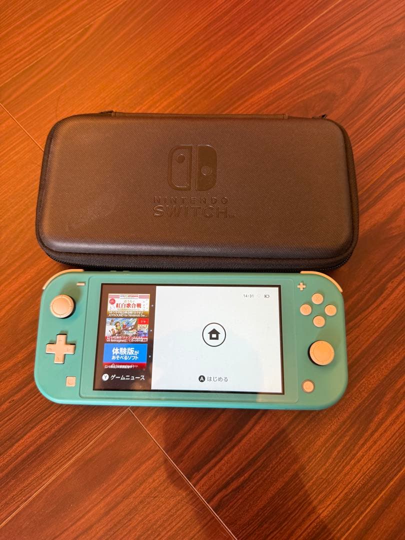 【動作○】Nintendo Switch Lite 本体 ターコイズ&純正ケース Nintendo Switch Lite ターコイズ ニンテンドースイッチライト 本体