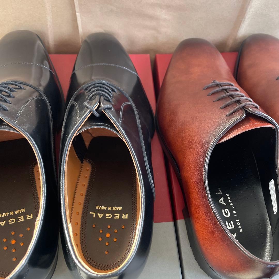 リーガル　911Rブラック 24GLブラウン 24.5CM 2足セット