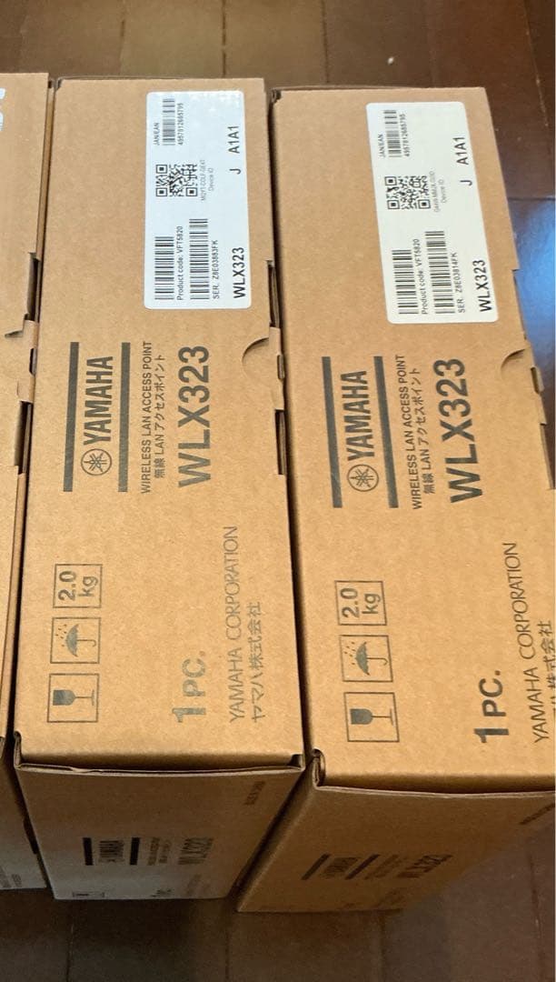 新品未開封　YAMAHA WLX323 無線AP 2台 YAMAHA（ヤマハ） YAMAHA WLX323 無線LANアクセスポイント 快適な無線