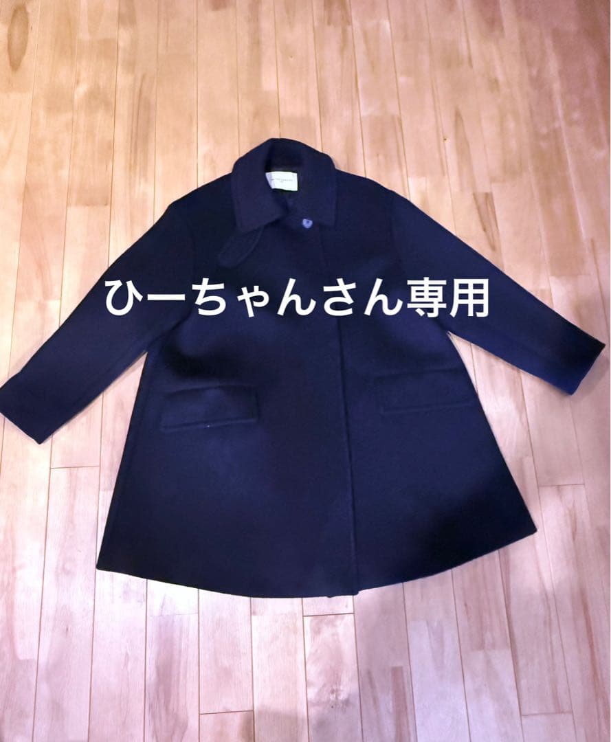 UNITED ARROWS ブラックウールミドルコート UNITED ARROWS（ユナイテッドアローズ） ステンカラーコート コート