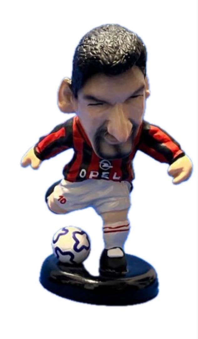 【激レア】ロベルト　バッジョ　レジン製　デフォルメフィギュア　ACミラン　極美品 バッジョA【SCWフィギュア5体より送料無料】ロベルト・バッジョ AC