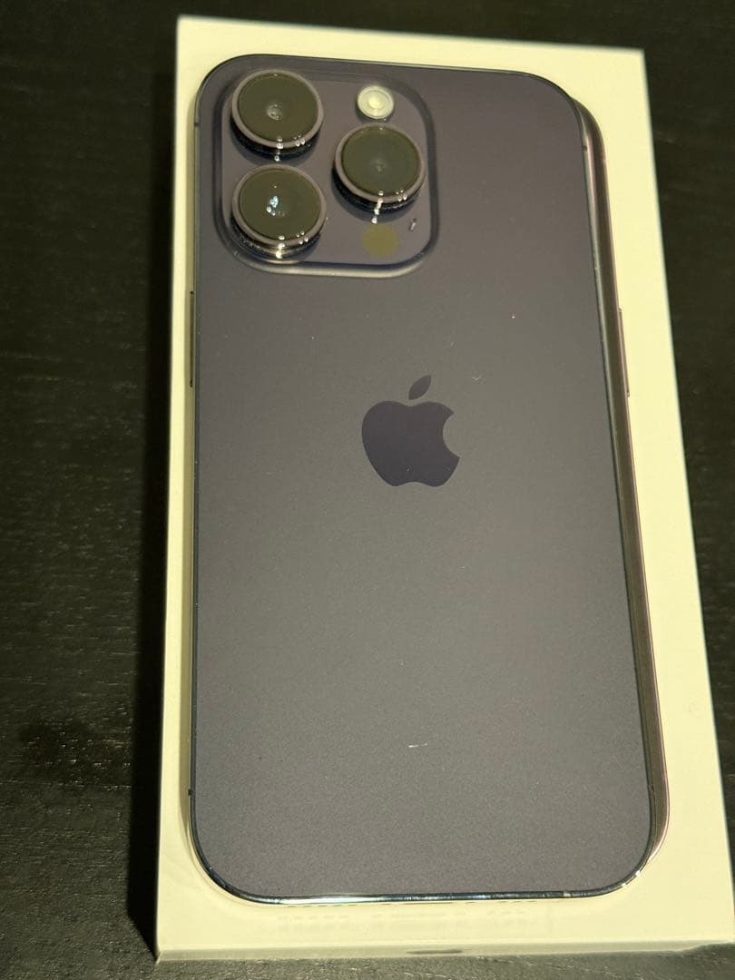 美品】iPhone 14 Pro ディープパープル 128GB 箱付き