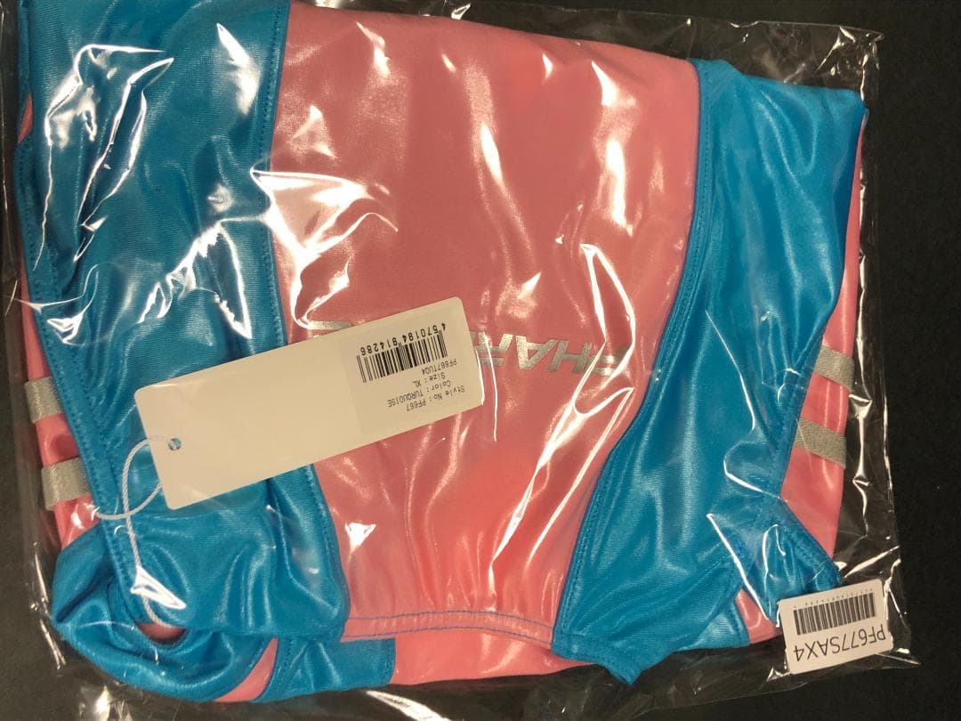 PHARFAITEパルフェット SGSクロスバックスイムウェア サックス×ピンク