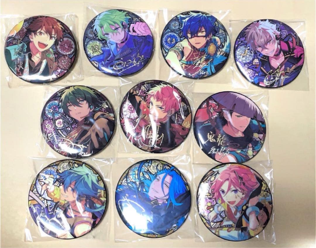 10点セット】あんスタ 中国 時光缶バッジ 日和 ジュン 晃牙 HiMERU