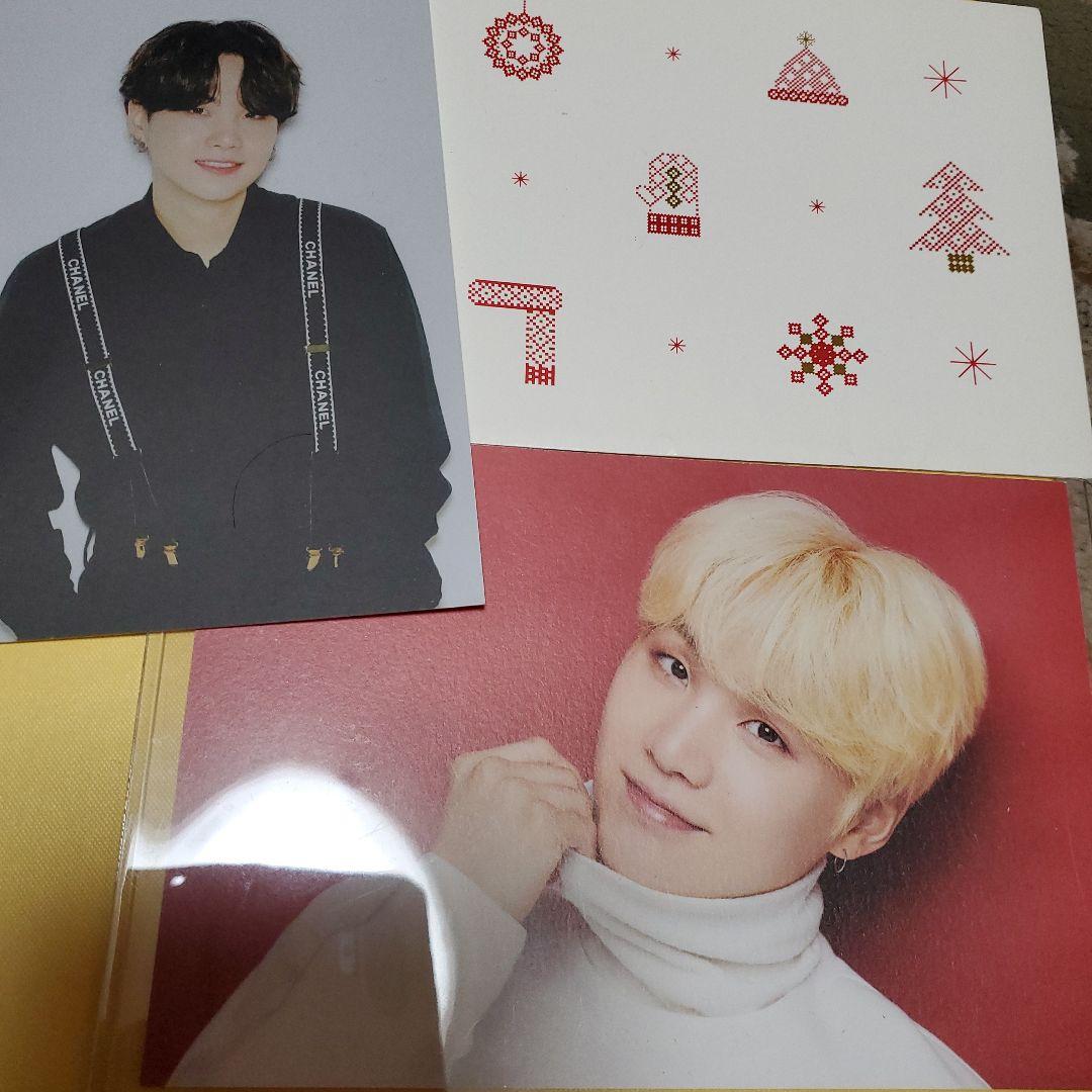 BTS 公式 ユンギ シュガ 渋谷109 クリスマス ポストカード - メルカリ