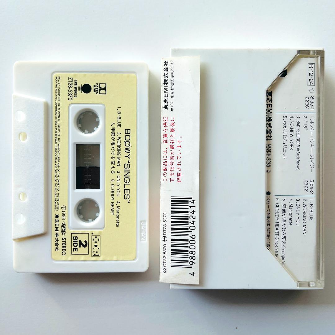 貴重 カセットテープ BOOWY Singles / 氷室京介 布袋寅泰 - メルカリ