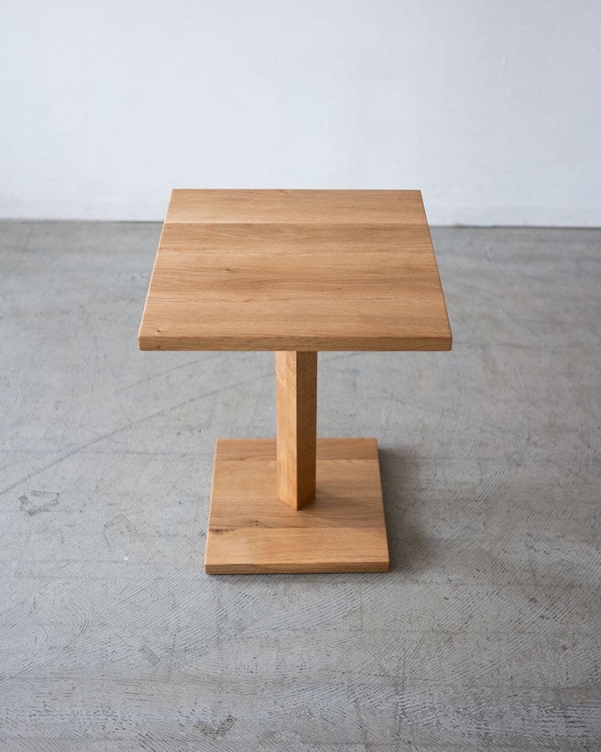 サイドテーブル43 カク ナラ材オイル塗装 オーク
