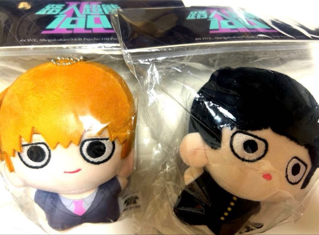 モブサイコ100 四川 限定 ぬいぐるみ 霊幻新隆 影山茂雄 ☆モブサイコ100 10cm ぬいぐるみ 影山茂夫・霊幻新隆の通販 by