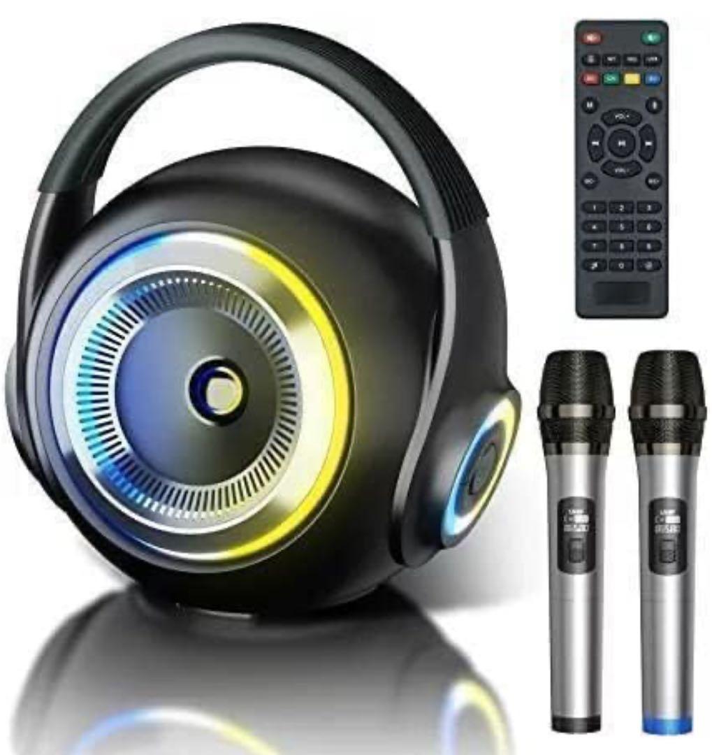 【新品】ワイヤレス カラオケセット マイク2本付き リモコン付き パーティー Amazon.co.jp: VOSOCO カラオケセット ワイヤレスマイク2本