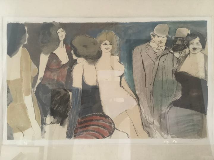 デビッド　シュノイヤー　リトグラフ作品　希少品“グループ”