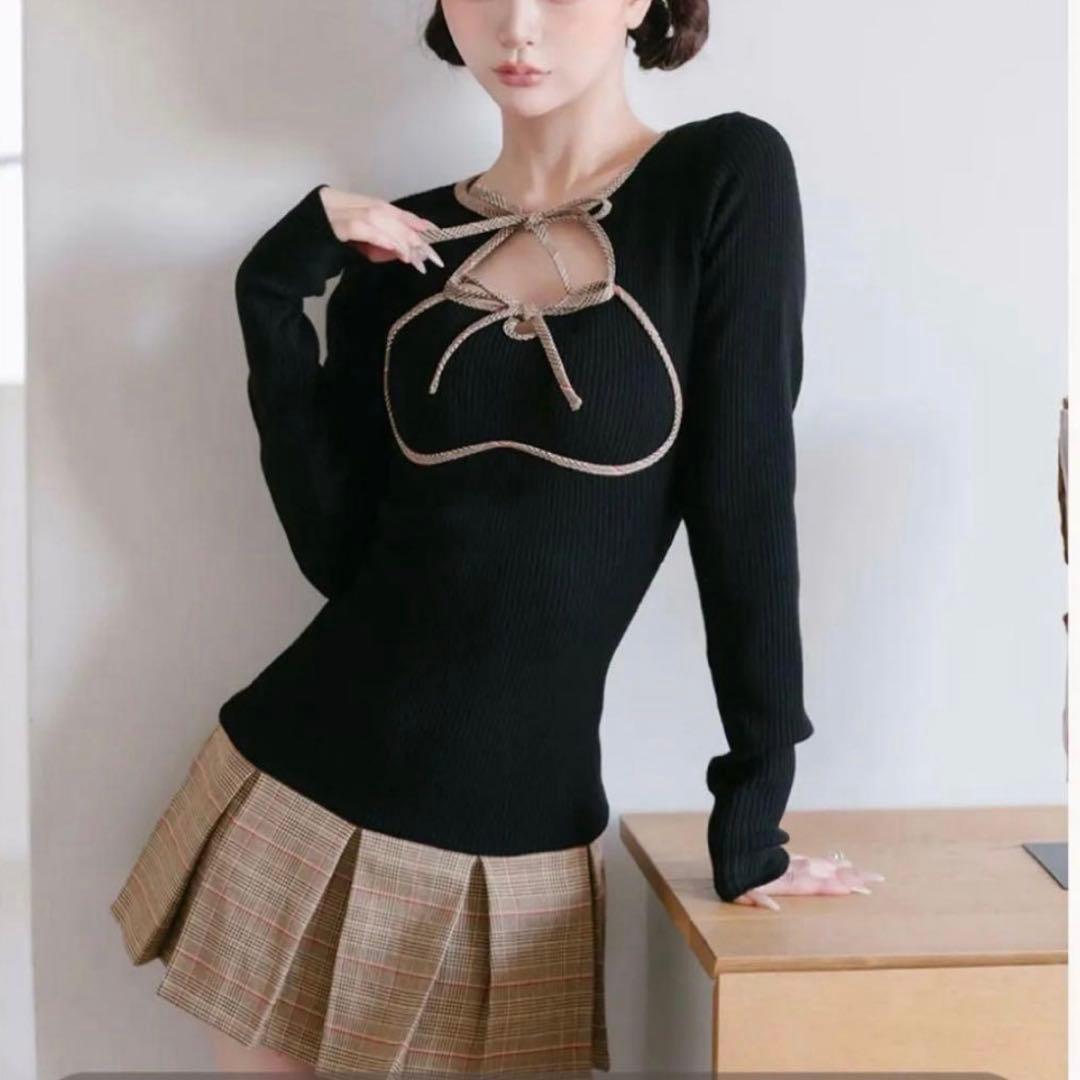 Darich ダーリッチ ポイントチェックニットミニワンピース - メルカリ